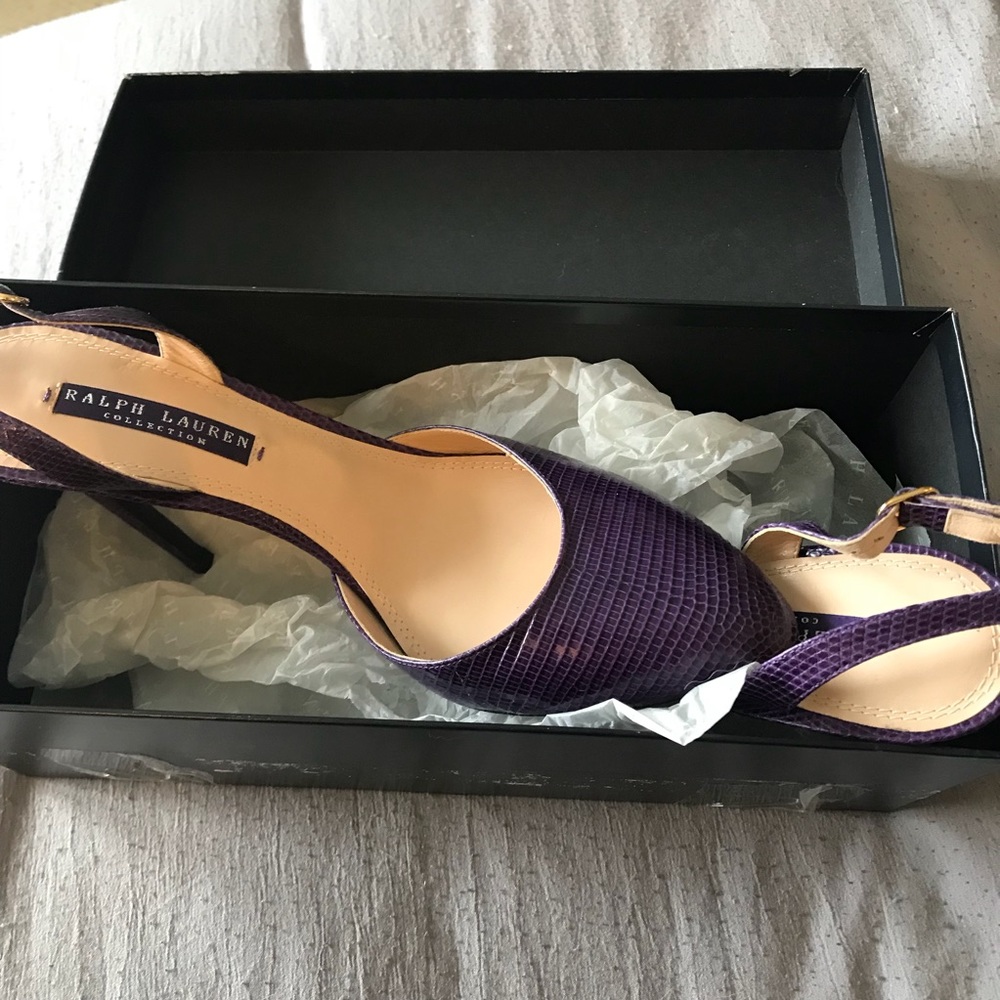 Purple Ralph Lauren Heels - Picture 2 of 7